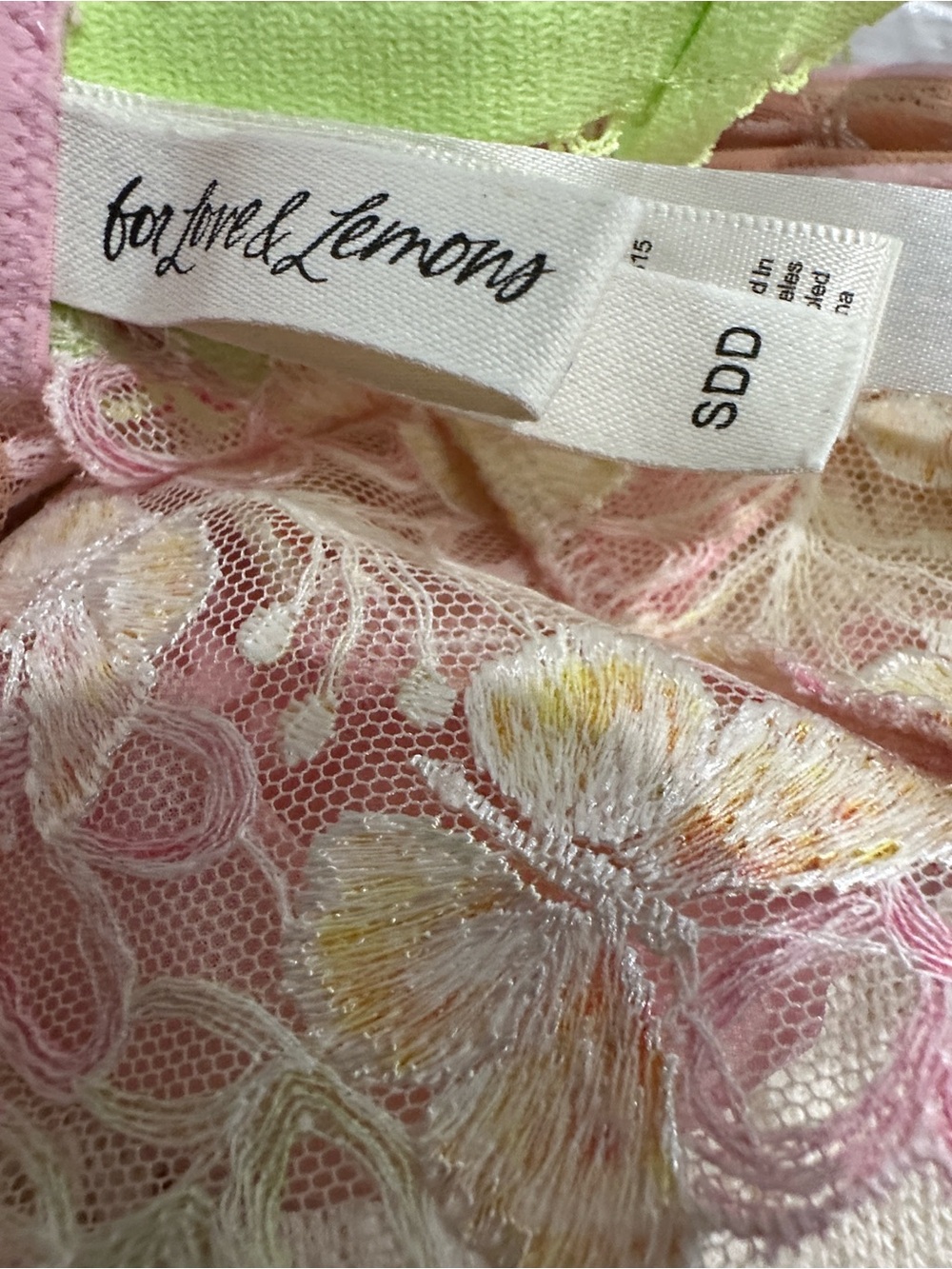 VICTORIA SECRET FOR LOVE AND LEMONS bra bralette 32 34 D - Picture 4 of 4